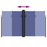 kék behúzható oldalsó napellenző 200 x 600 cm