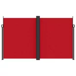 piros behúzható oldalsó napellenző 200 x 600 cm