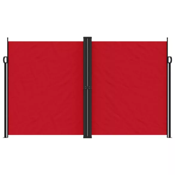 piros behúzható oldalsó napellenző 200 x 600 cm