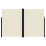 krémszínű behúzható oldalsó napellenző 220 x 600 cm