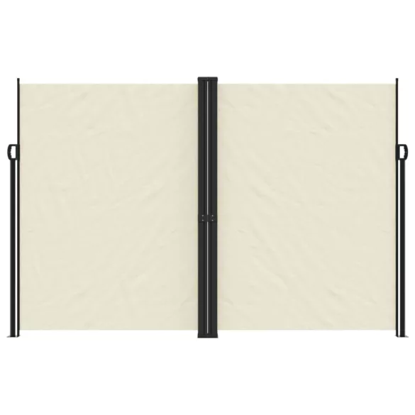 krémszínű behúzható oldalsó napellenző 220 x 600 cm