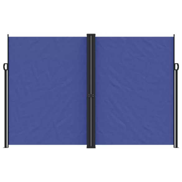 kék behúzható oldalsó napellenző 220 x 600 cm