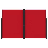 piros behúzható oldalsó napellenző 220 x 600 cm