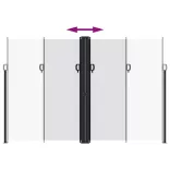 fehér behúzható oldalsó napellenző 220 x 600 cm