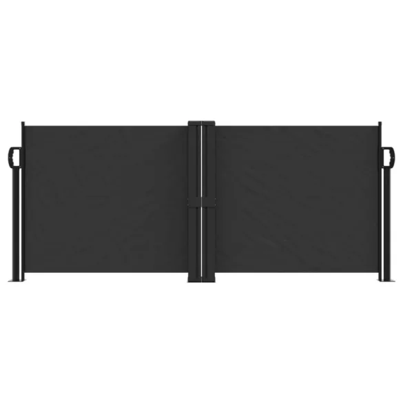 fekete behúzható oldalsó napellenző 100 x 1000 cm