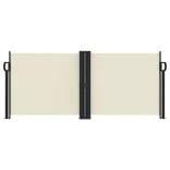 krémszínű behúzható oldalsó napellenző 100 x 1000 cm