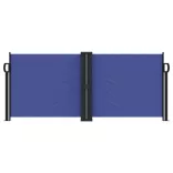 kék behúzható oldalsó napellenző 100 x 1000 cm