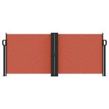 terrakotta behúzható oldalsó napellenző 100 x 1000 cm