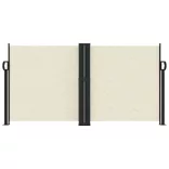 krémszínű behúzható oldalsó napellenző 120 x 1000 cm