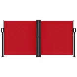 piros behúzható oldalsó napellenző 120 x 1000 cm