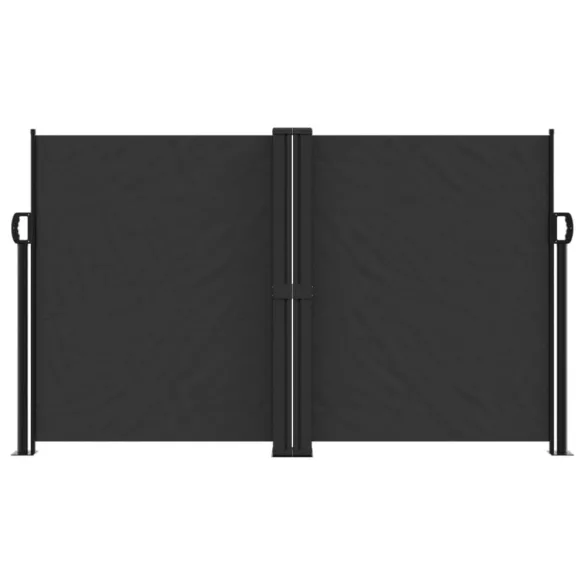 fekete behúzható oldalsó napellenző 140 x 1000 cm