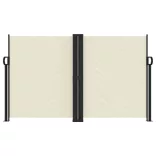 krémszínű behúzható oldalsó napellenző 140 x 1000 cm