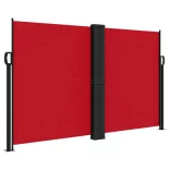 piros behúzható oldalsó napellenző 140 x 1000 cm