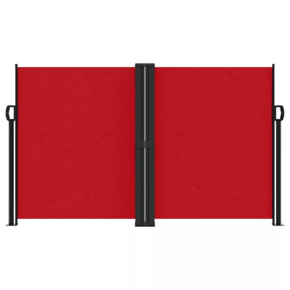 piros behúzható oldalsó napellenző 140 x 1000 cm