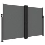 antracitszürke behúzható oldalsó napellenző 160 x 1000 cm