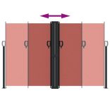 terrakotta behúzható oldalsó napellenző 160 x 1000 cm