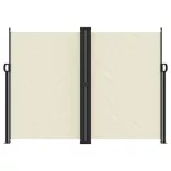 krémszínű behúzható oldalsó napellenző 180 x 1000 cm