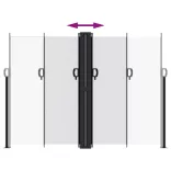 fehér behúzható oldalsó napellenző 180 x 1000 cm