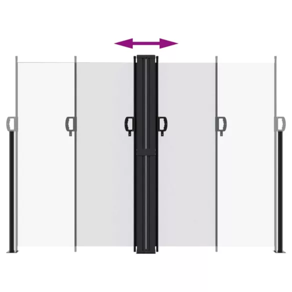 fehér behúzható oldalsó napellenző 180 x 1000 cm