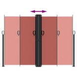 terrakotta behúzható oldalsó napellenző 180 x 1000 cm