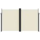 krémszínű behúzható oldalsó napellenző 200 x 1000 cm