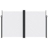 fehér behúzható oldalsó napellenző 200 x 1000 cm