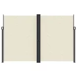 krémszínű behúzható oldalsó napellenző 220 x 1000 cm