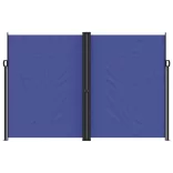 kék behúzható oldalsó napellenző 220 x 1000 cm