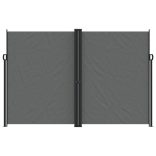 antracitszürke behúzható oldalsó napellenző 220 x 1000 cm