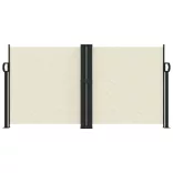 krémszínű behúzható oldalsó napellenző 120 x 1200 cm