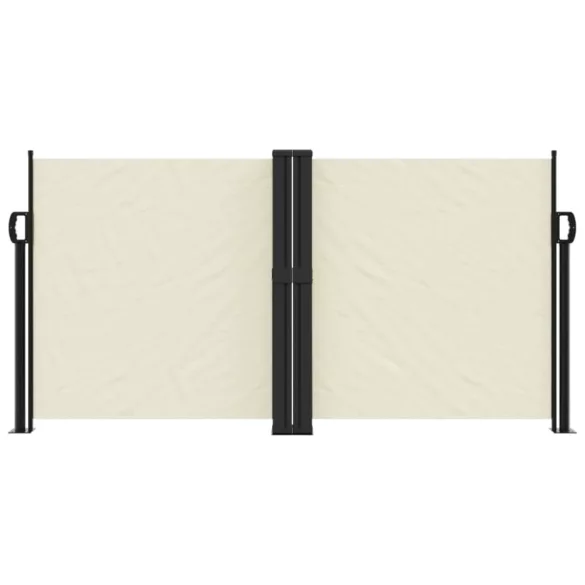 krémszínű behúzható oldalsó napellenző 120 x 1200 cm