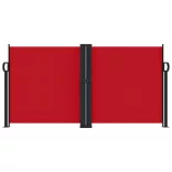 piros behúzható oldalsó napellenző 120 x 1000 cm