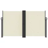 krémszínű behúzható oldalsó napellenző 140x1200cm