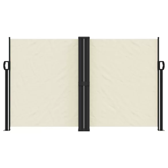 krémszínű behúzható oldalsó napellenző 140x1200cm