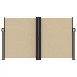 bézs behúzható oldalsó napellenző 140x1200 cm