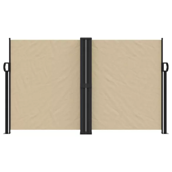 bézs behúzható oldalsó napellenző 140x1200 cm