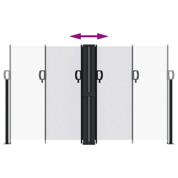 fehér behúzható oldalsó napellenző 140x1200 cm