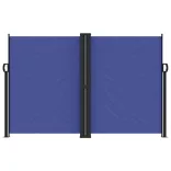 kék behúzható oldalsó napellenző 160 x 1200 cm