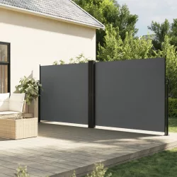   antracitszürke behúzható oldalsó napellenző 160 x 1200 cm