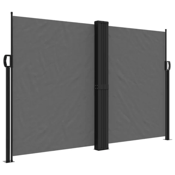 antracitszürke behúzható oldalsó napellenző 160 x 1200 cm