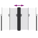 fehér behúzható oldalsó napellenző 160 x 1200 cm