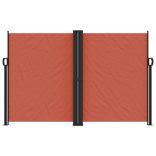 terrakotta behúzható oldalsó napellenző 160 x 1200 cm