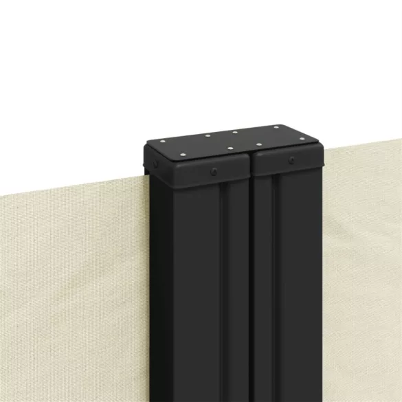 krémszínű behúzható oldalsó napellenző 180 x 1200 cm