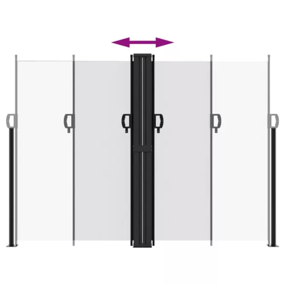 fehér behúzható oldalsó napellenző 180 x 1200 cm