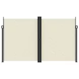 krémszínű behúzható oldalsó napellenző 200 x 1200 cm