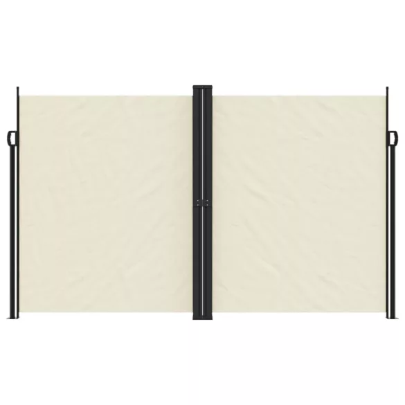 krémszínű behúzható oldalsó napellenző 200 x 1200 cm