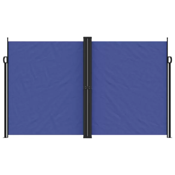 kék behúzható oldalsó napellenző 200 x 1200 cm