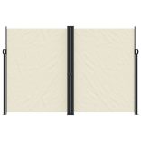 krémszínű behúzható oldalsó napellenző 220 x 1200 cm