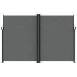 antracitszürke behúzható oldalsó napellenző 220 x 1200 cm