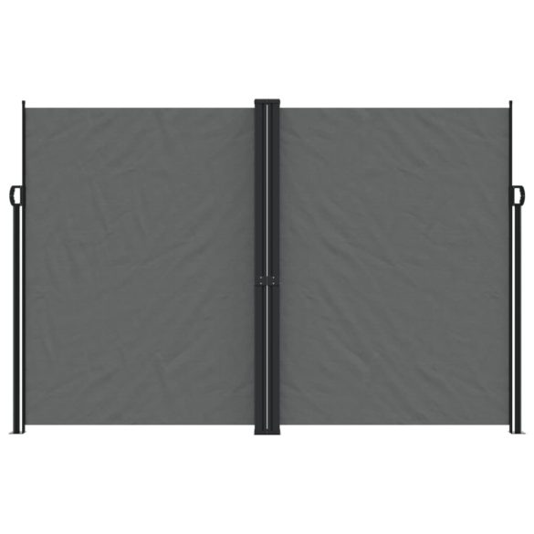 antracitszürke behúzható oldalsó napellenző 220 x 1200 cm